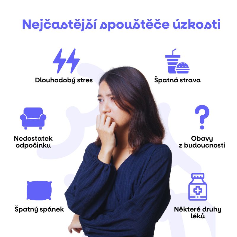Nejčastější spouštěče úzkosti